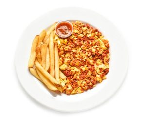 Huevos con chorizo de res