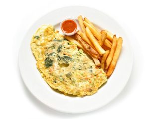 Omelette vegetariano