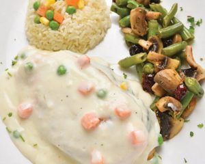 Pechuga rellena de espinacas